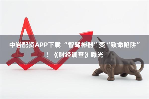 中岩配资APP下载 “智驾神器”变“致命陷阱”！《财经调查》曝光